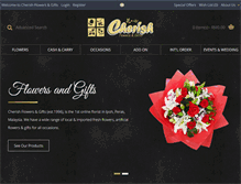 Tablet Screenshot of cherishflowers.com